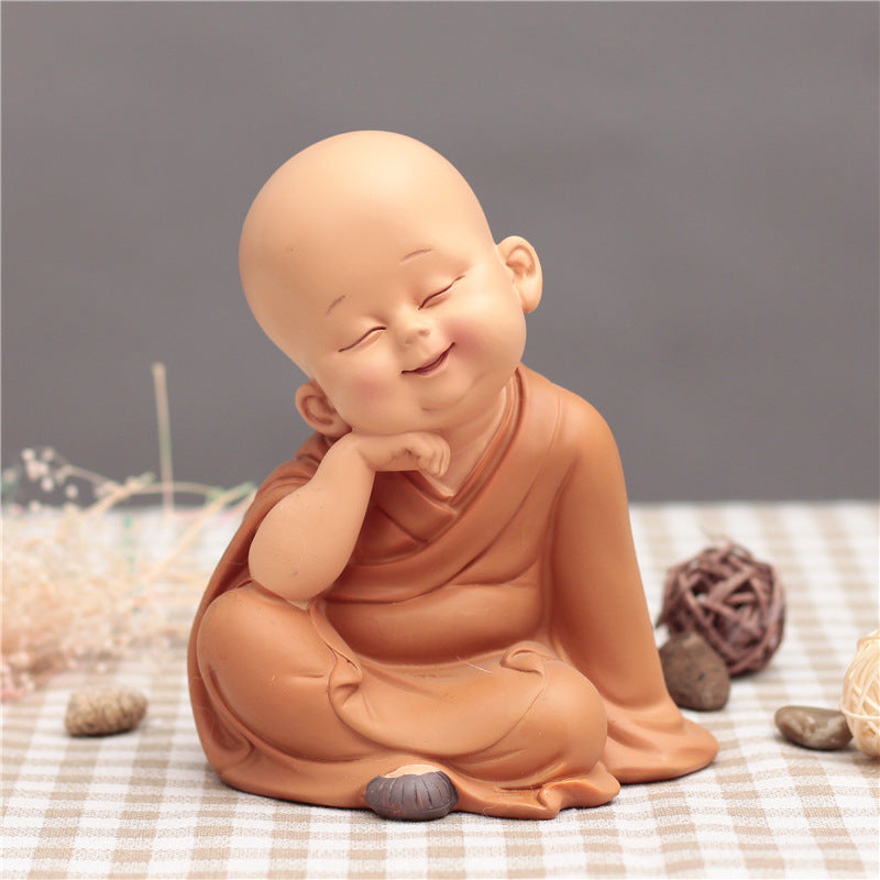 Cute Little Monk Car Decoration Car Interior Accessories Car Decoration Car Car Decoration Supplies Resin