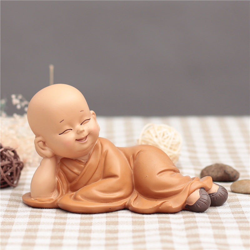 Cute Little Monk Car Decoration Car Interior Accessories Car Decoration Car Car Decoration Supplies Resin