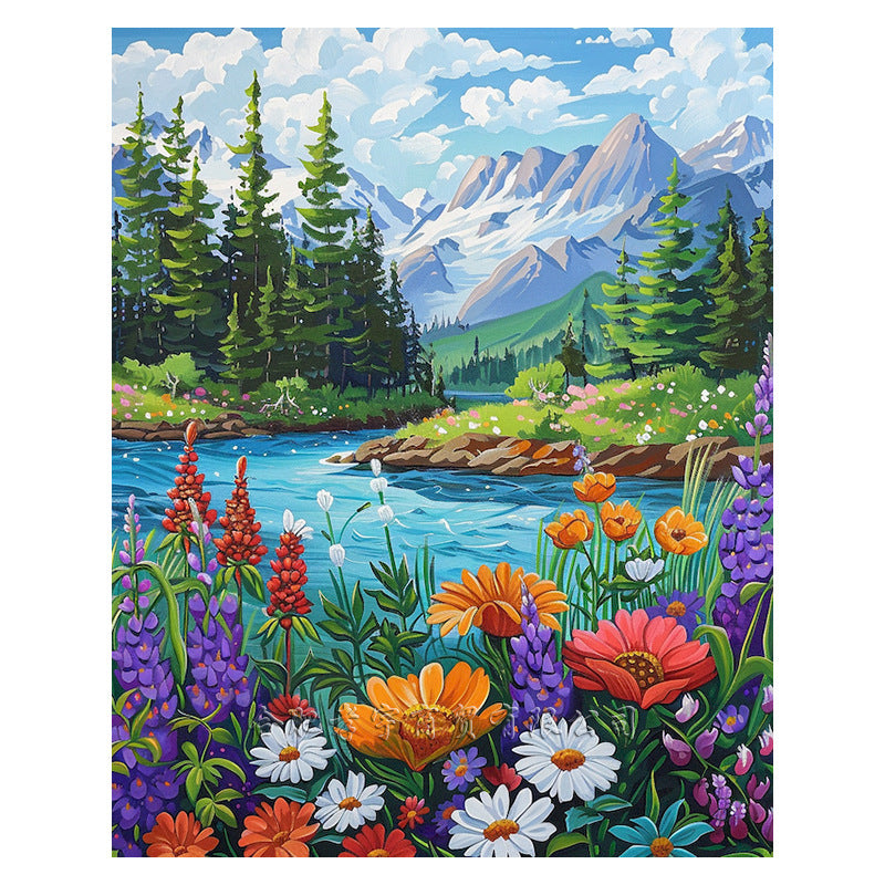 Diamond Beautiful Landscape DIY Handmade Living Room Entrance Decorative Painting