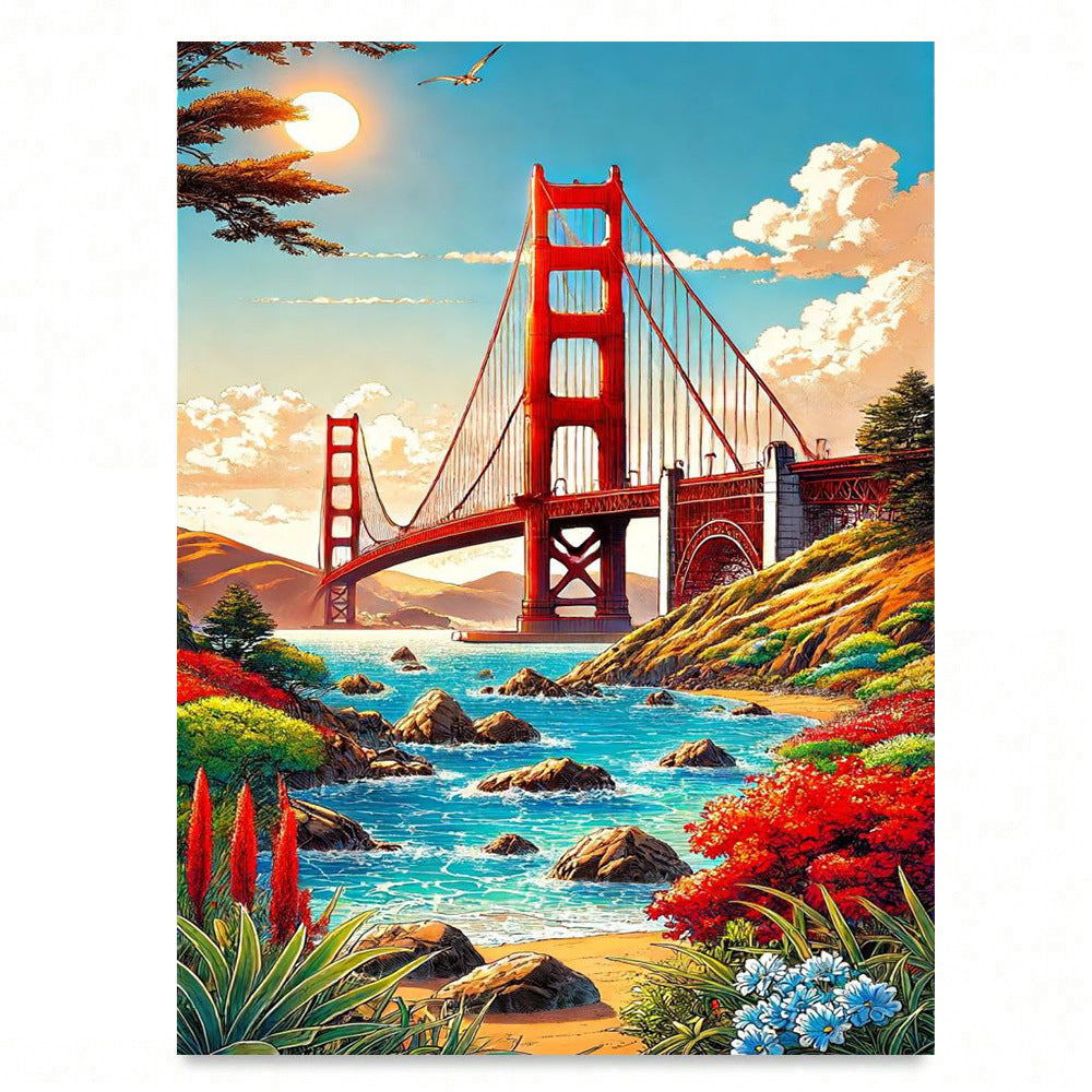 Diamond Beautiful Landscape DIY Handmade Living Room Entrance Decorative Painting