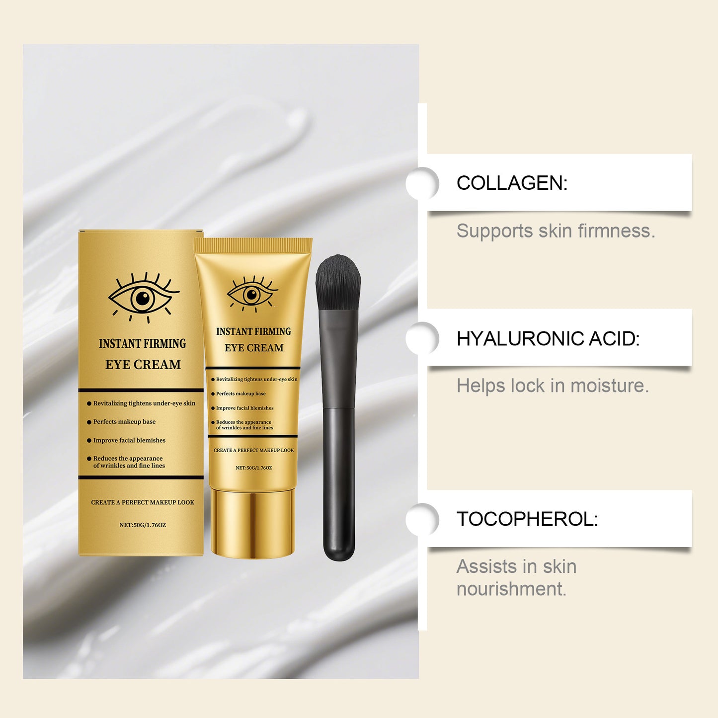 Hydrating Elastic Massage Eye Neck Cream