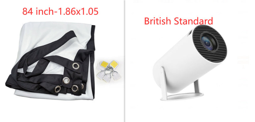 Portable Projector Small Straight Projector For Home Use 180 Degrees Projection Angle Automatic Focus Home Video Projector